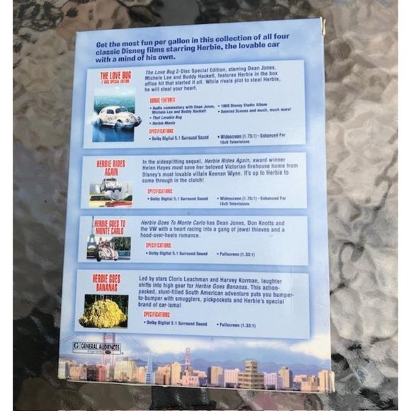 Disney's Herbie The Love Bug DVD Box Set - Picture 3 of 4